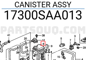 Honda 17300SAA013 CANISTER ASSY