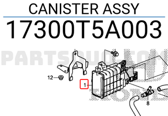 Honda 17300T5A003 CANISTER ASSY
