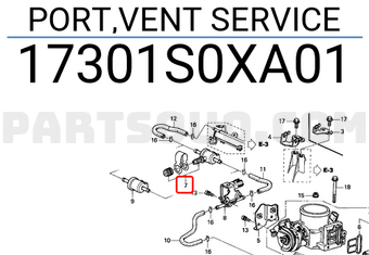 Honda 17301S0XA01 PORT,VENT SERVICE