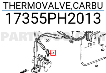 Honda 17355PH2013 THERMOVALVE,CARBU