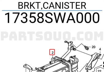 Honda 17358SWA000 BRKT,CANISTER