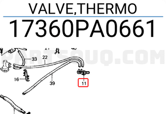 Honda 17360PA0661 VALVE,THERMO