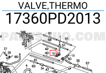 Honda 17360PD2013 VALVE,THERMO