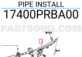 Honda 17400PRBA00 PIPE INSTALL