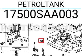 Honda 17500SAA003 PETROLTANK