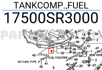 Honda 17500SR3000 TANKCOMP.,FUEL