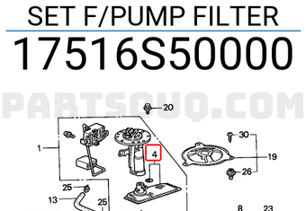 Honda 17516S50000 SET F/PUMP FILTER