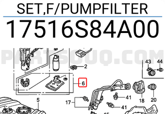 Honda 17516S84A00 SET,F/PUMPFILTER