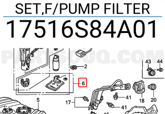 Honda 17516S84A01 SET,F/PUMP FILTER