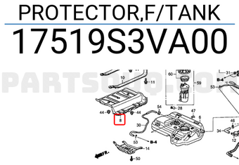 Honda 17519S3VA00 PROTECTOR,F/TANK