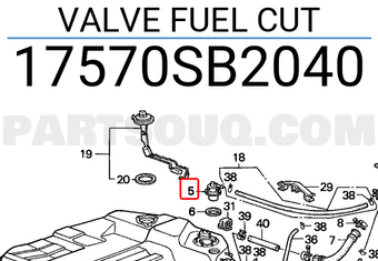Honda 17570SB2040 VALVE FUEL CUT