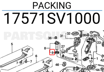 Honda 17571SV1000 PACKING
