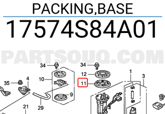 Honda 17574S84A01 PACKING,BASE
