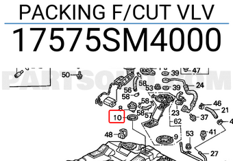 Honda 17575SM4000 PACKING F/CUT VLV