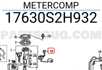 Honda 17630S2H932 METERCOMP