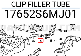 Honda 17652S6MJ01 CLIP,FILLER TUBE