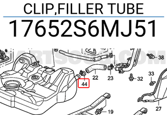 Honda 17652S6MJ51 CLIP,FILLER TUBE
