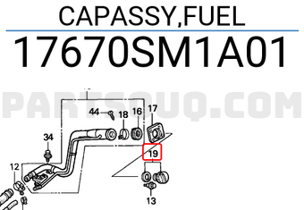 Honda 17670SM1A01 CAPASSY,FUEL
