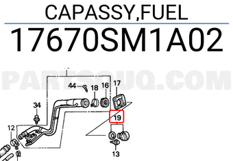 Honda 17670SM1A02 CAPASSY,FUEL