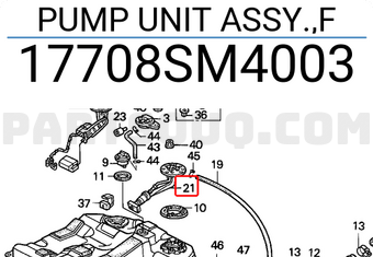 Honda 17708SM4003 PUMP UNIT ASSY.,F