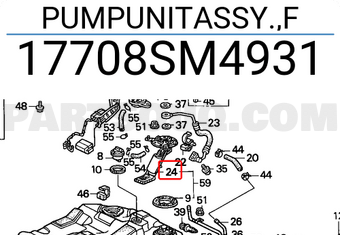 Honda 17708SM4931 PUMPUNITASSY.,F