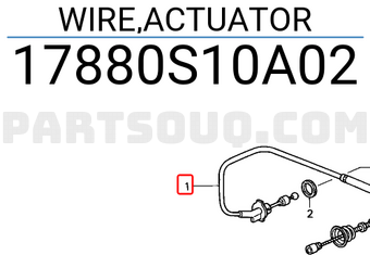 Honda 17880S10A02 WIRE,ACTUATOR