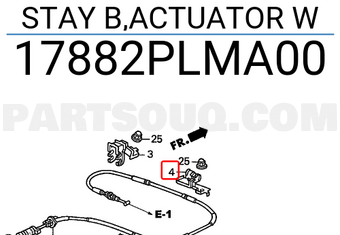 Honda 17882PLMA00 STAY B,ACTUATOR W