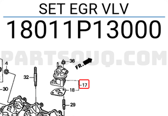 Honda 18011P13000 SET EGR VLV