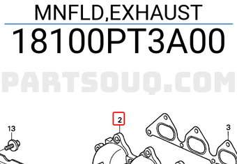 Honda 18100PT3A00 MNFLD,EXHAUST