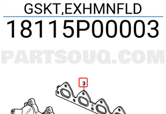 Honda 18115P00003 GSKT,EXHMNFLD