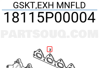 Honda 18115P00004 GSKT,EXH MNFLD