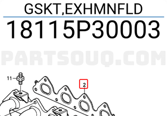Honda 18115P30003 GSKT,EXHMNFLD