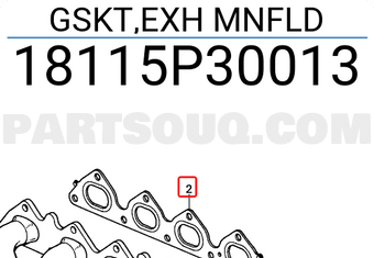Honda 18115P30013 GSKT,EXH MNFLD