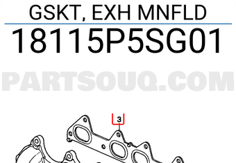 Honda 18115P5SG01 GSKT, EXH MNFLD