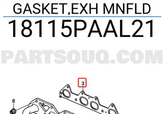 Honda 18115PAAL21 GASKET,EXH MNFLD