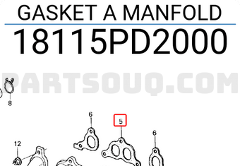 Honda 18115PD2000 GASKET A MANFOLD