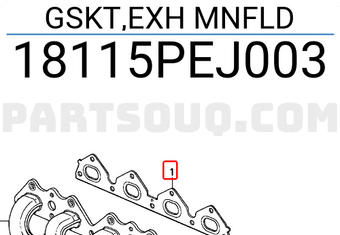 Honda 18115PEJ003 GSKT,EXH MNFLD