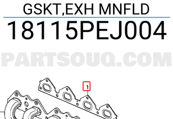 Honda 18115PEJ004 GSKT,EXH MNFLD