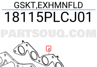 Honda 18115PLCJ01 GSKT,EXHMNFLD