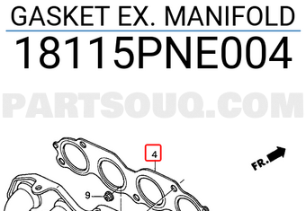 Honda 18115PNE004 GASKET EX. MANIFOLD