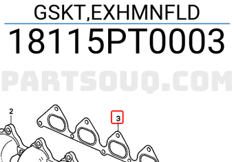 Honda 18115PT0003 GSKT,EXHMNFLD