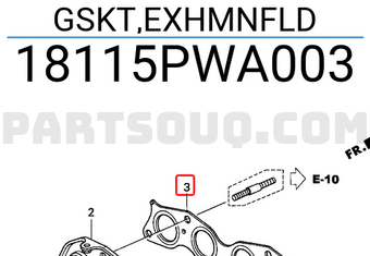 Honda 18115PWA003 GSKT,EXHMNFLD