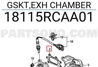 Honda 18115RCAA01 GSKT,EXH CHAMBER