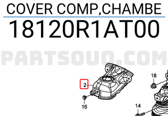Honda 18120R1AT00 COVER COMP,CHAMBE