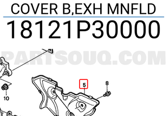 Honda 18121P30000 COVER B,EXH MNFLD