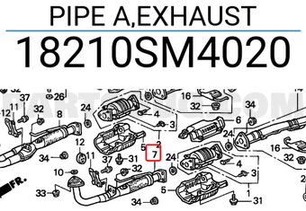 Honda 18210SM4020 PIPE A,EXHAUST