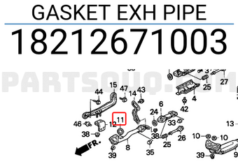 Honda 18212671003 GASKET EXH PIPE