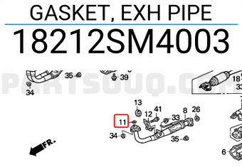 Honda 18212SM4003 GASKET, EXH PIPE