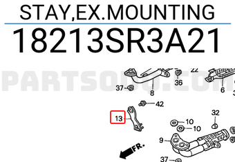 Honda 18213SR3A21 STAY,EX.MOUNTING