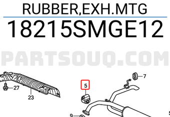 Honda 18215SMGE12 RUBBER,EXH.MTG